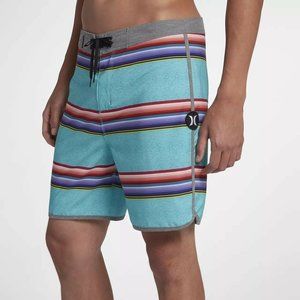 Hurley Men's Phantom Serape 18" Boardshorts - Aurora Green